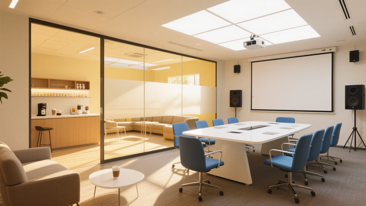 多功能空間:會議室與休閑區的完美融合