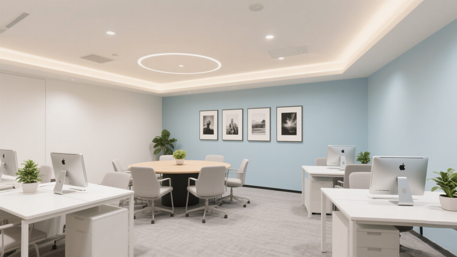 舒緩壓力的中性色調(diào)辦公設(shè)計(jì):打造高效與寧靜的工作空間